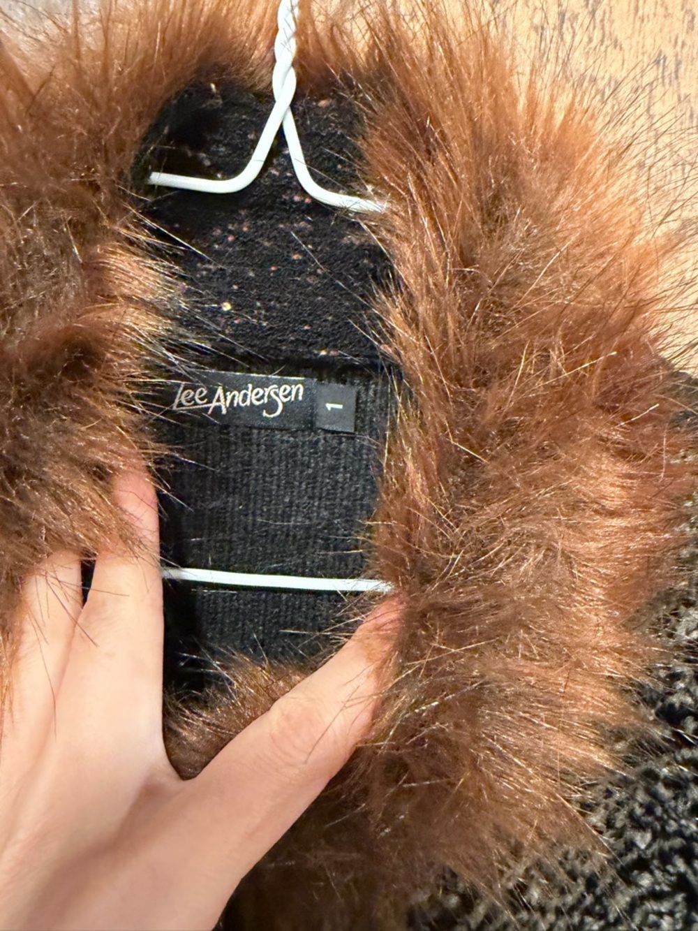 Vintage Lee Andersen patchwork retro funk fur size 1 EUC - Picture 7 of 12